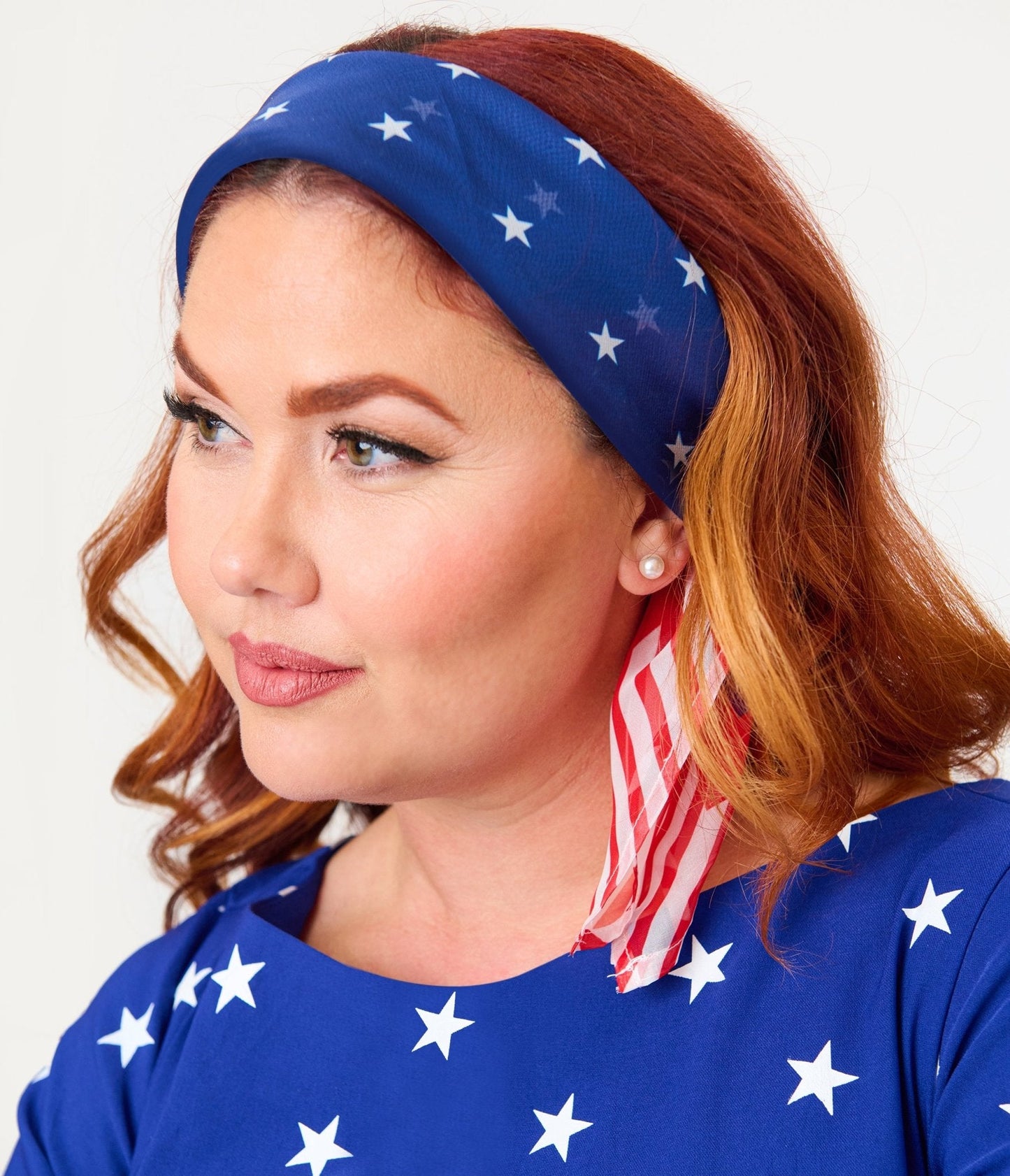 Unique Vintage Americana Hair Scarf