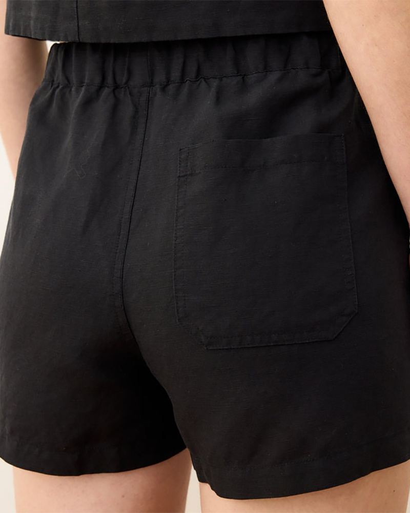 Linen Drawstring Short