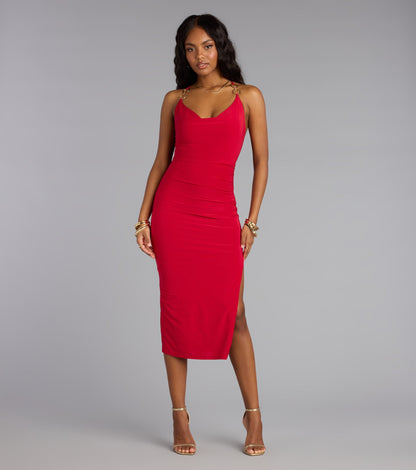 Dangerous Romance Chain Midi Dress