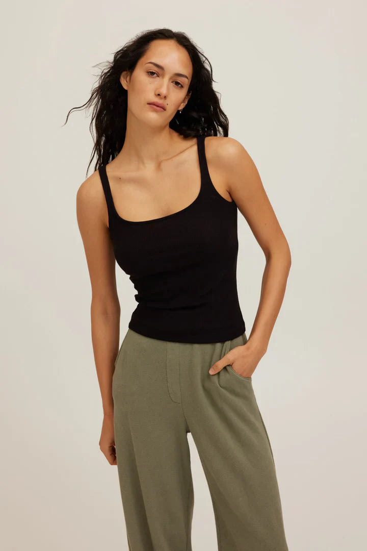 Olsen Scoop Neck Rib Tank