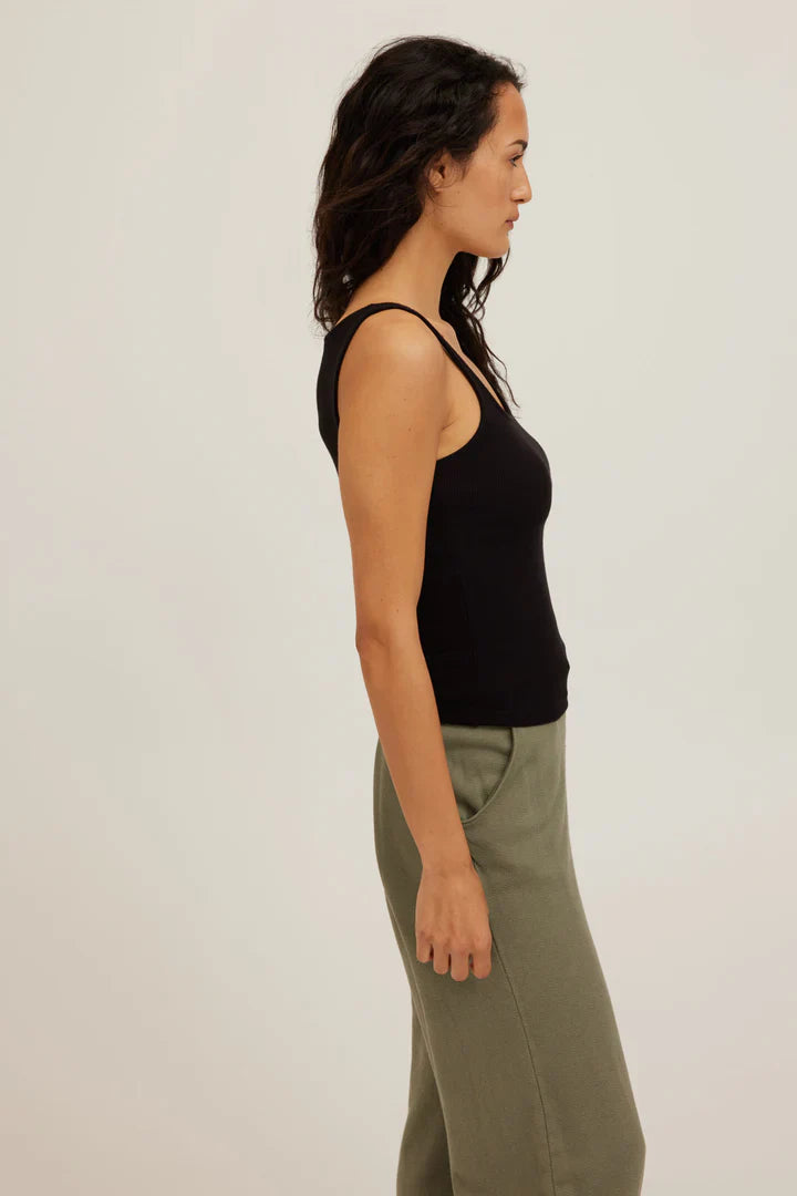 Olsen Scoop Neck Rib Tank