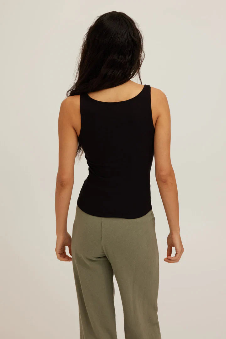 Olsen Scoop Neck Rib Tank
