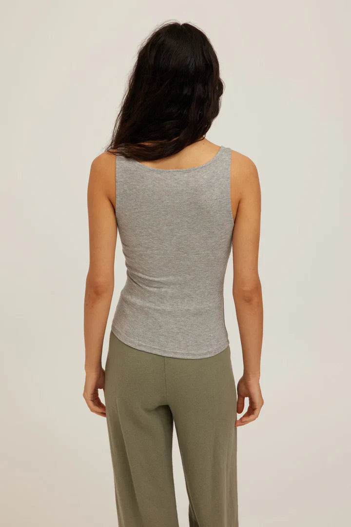 Olsen Scoop Neck Rib Tank