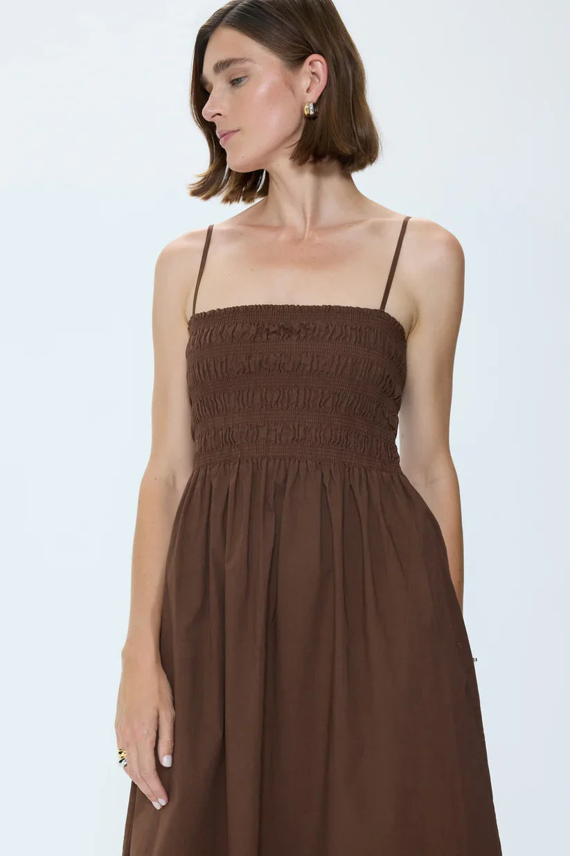 PISTOLA Bianca Shirred Bodice Dress