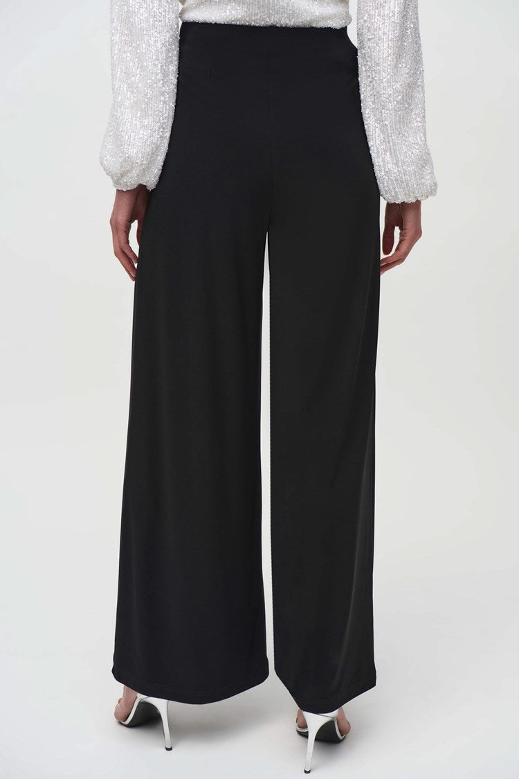 Joseph Ribkoff Silky Knit Wide-Leg Pull-On Pants