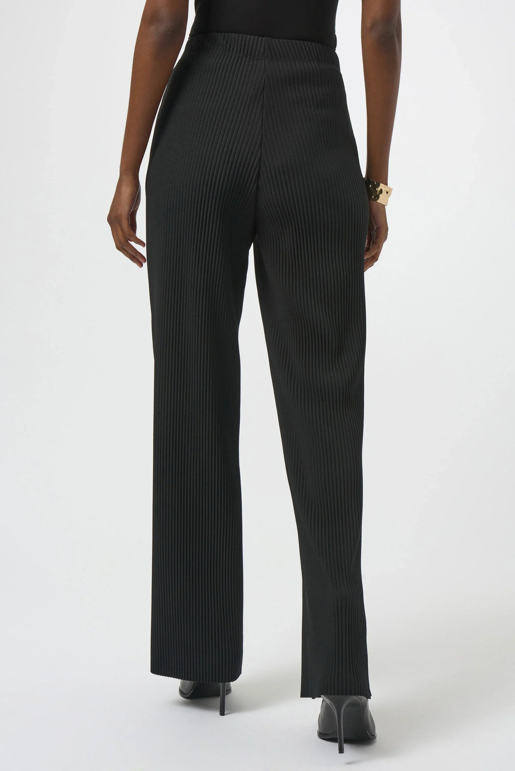 Joseph Ribkoff Pleated Scuba Crepe Wide-Leg Pants
