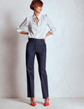 Canonbury Cotton Pants-Navy