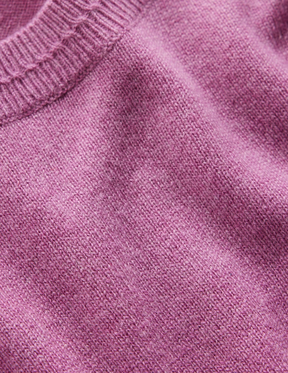 Eva Cashmere Crew Neck Sweater-Clover Purple