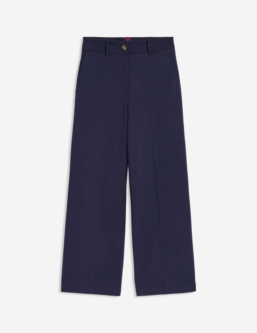 Cropped Ponte Pants-Navy