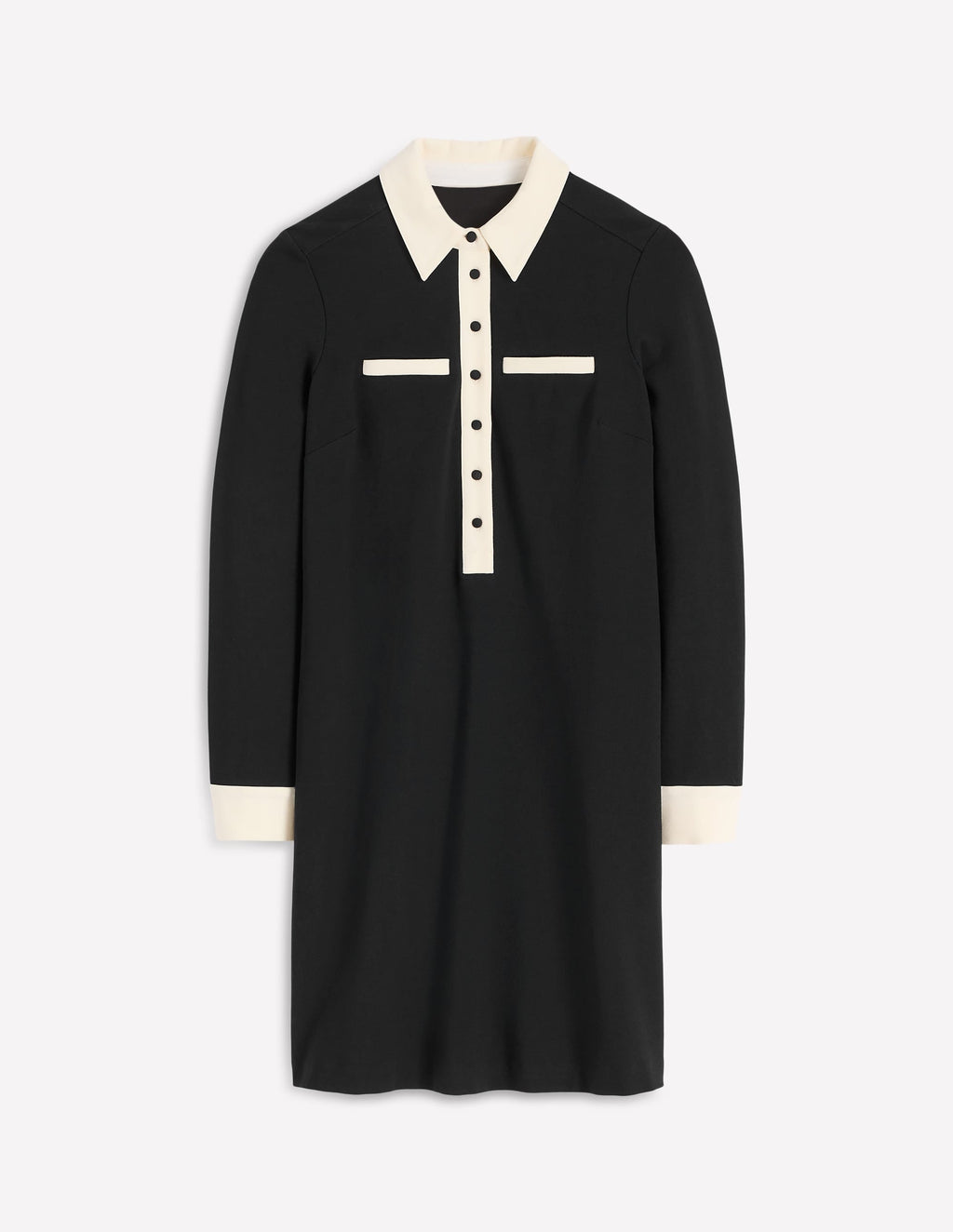 Georgina Ponte Dress-Black & White