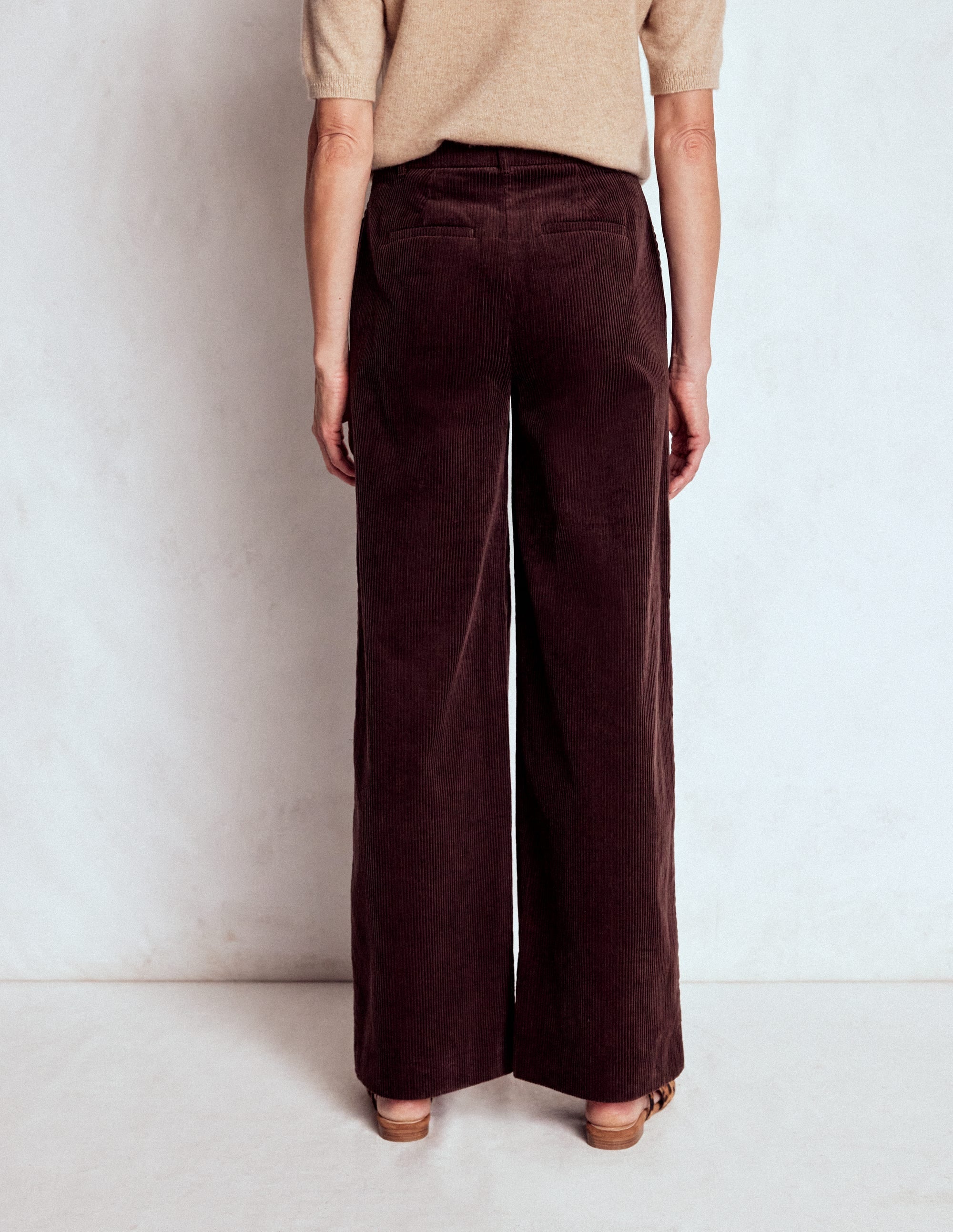 Belgravia Chunky Cord Pants-Deep Aubergine