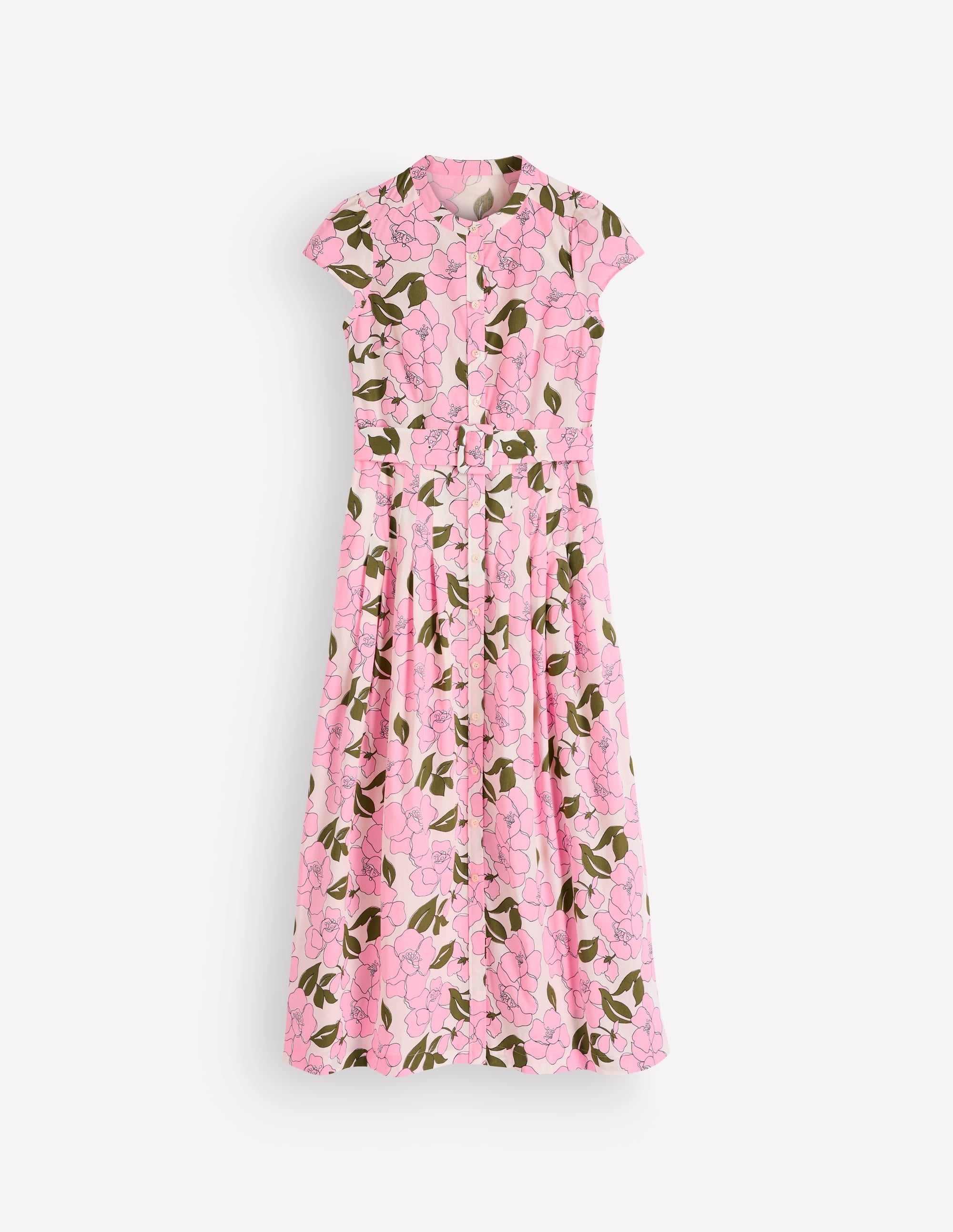 Arabella Cotton Maxi Dress-Pink Radiant Bloom