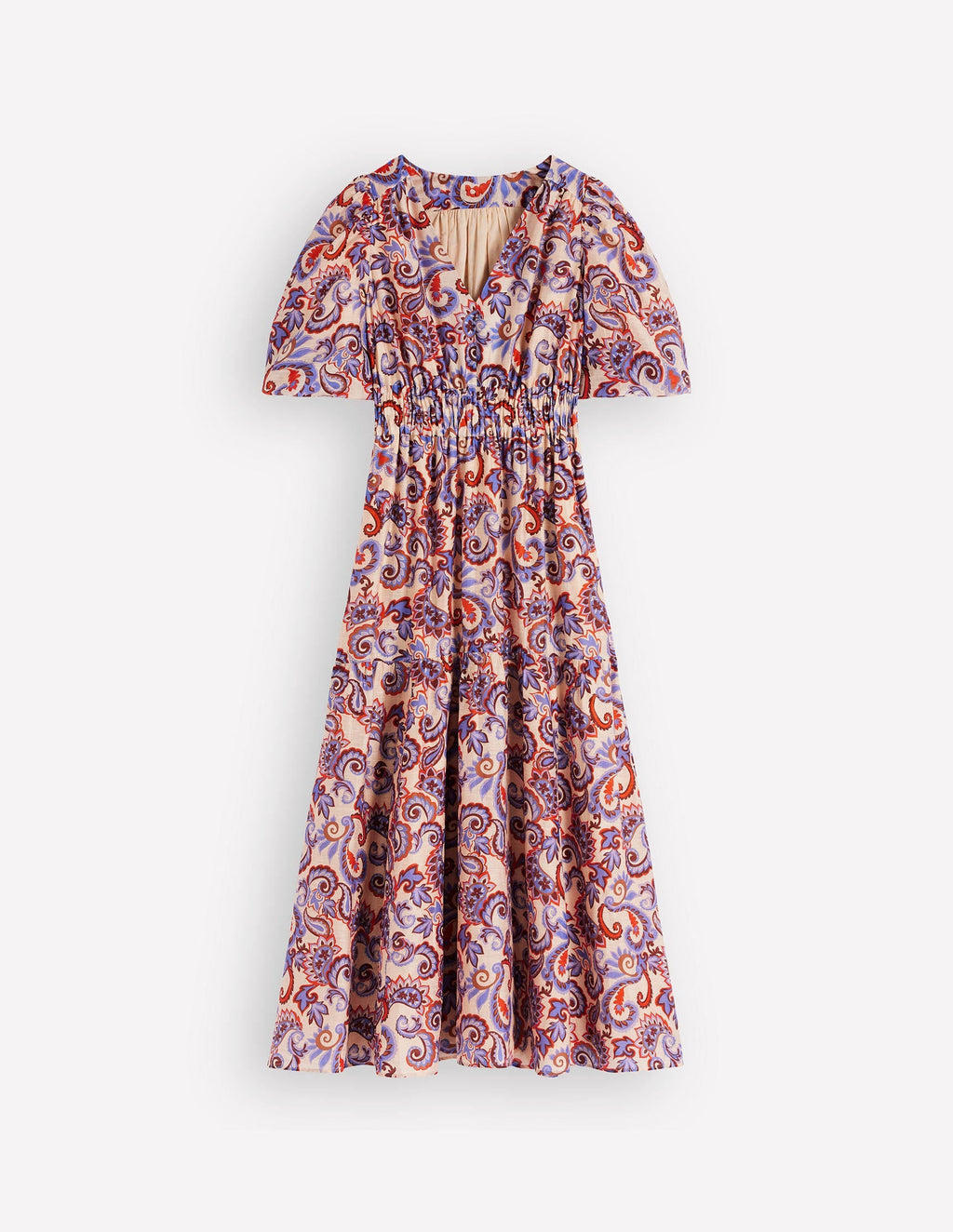 Irene Occasion Dress-Almond Milk, Paisley