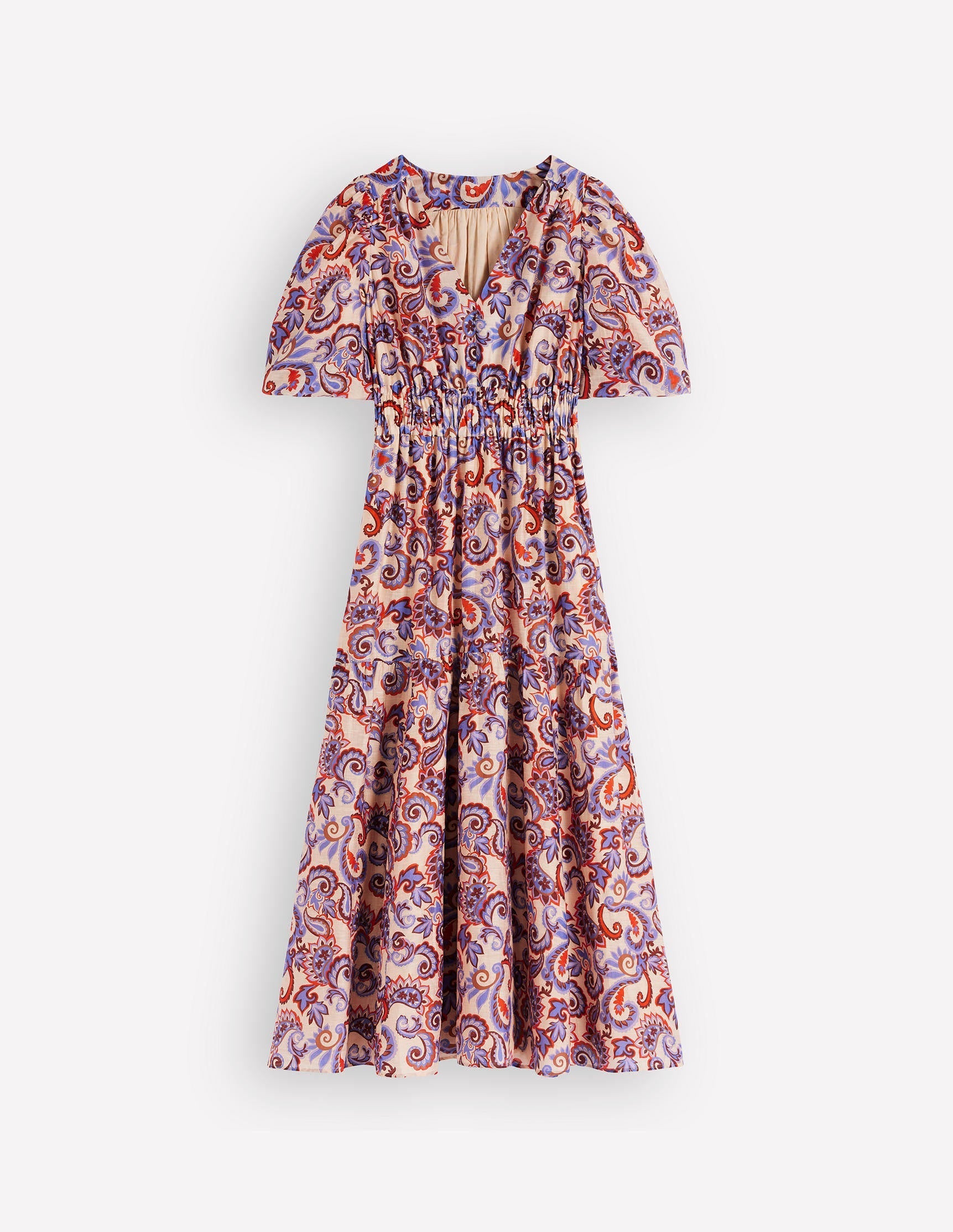 Irene Occasion Dress-Almond Milk, Paisley