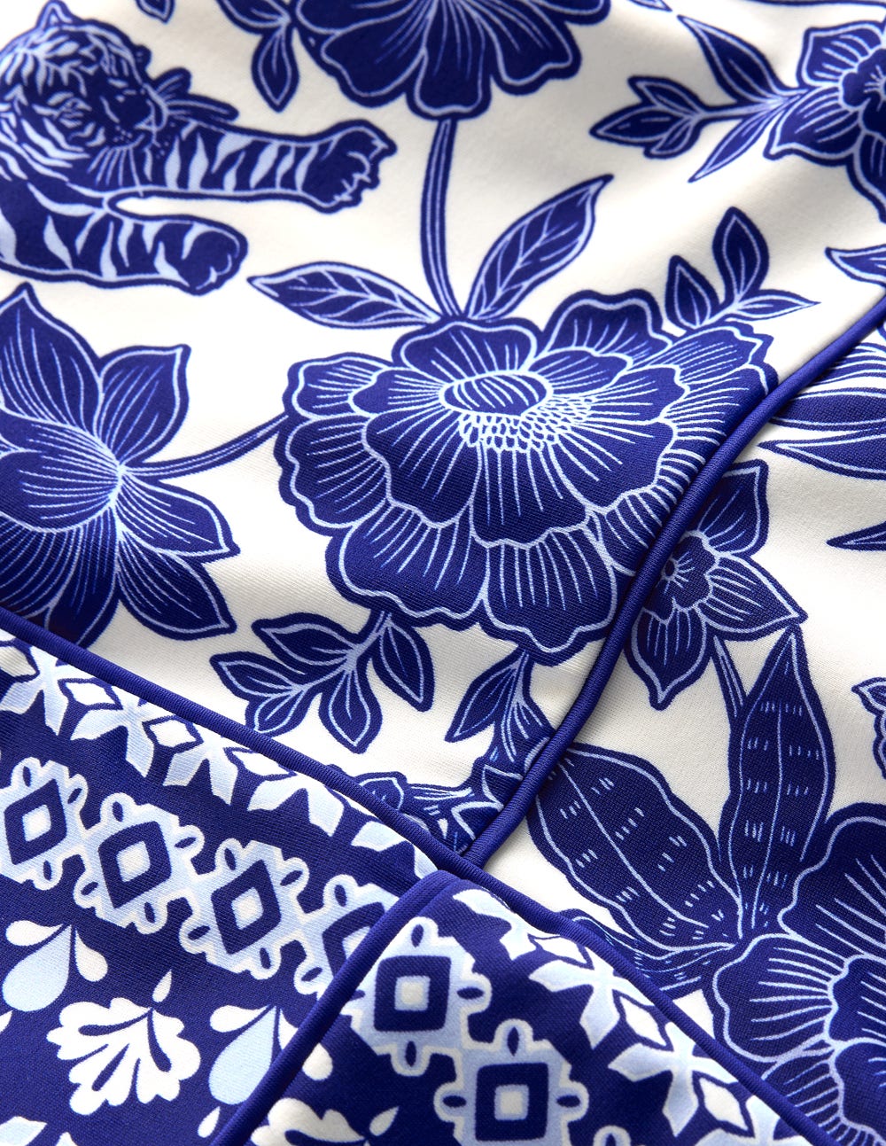 Rhodes Cup Sized Swimsuit-Mazarine Blue, Paradise