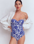 Rhodes Cup Sized Swimsuit-Mazarine Blue, Paradise