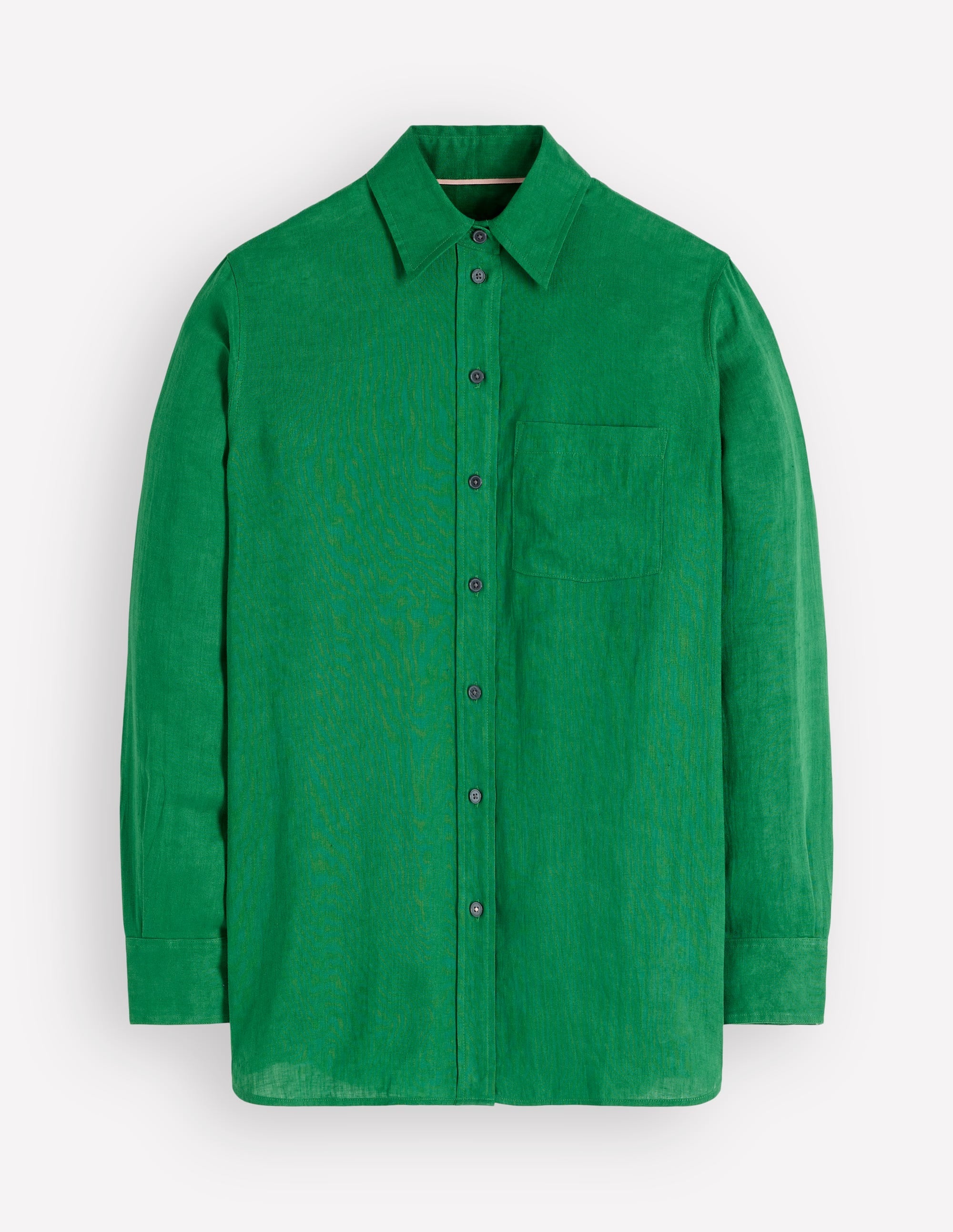 Sadie Relaxed Linen Shirt-Fresh Green