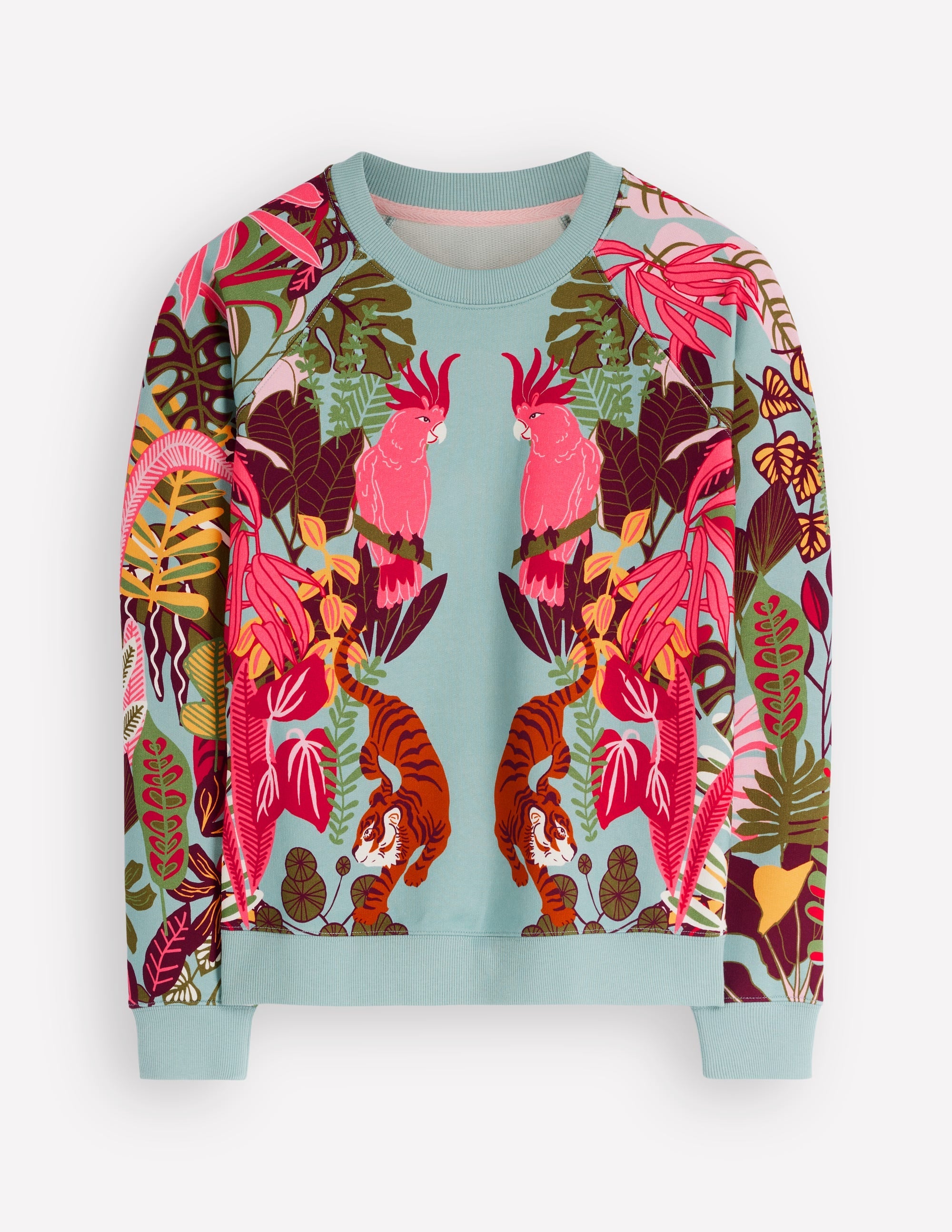 Emi Printed Sweatshirt-Tropical Safari Placement