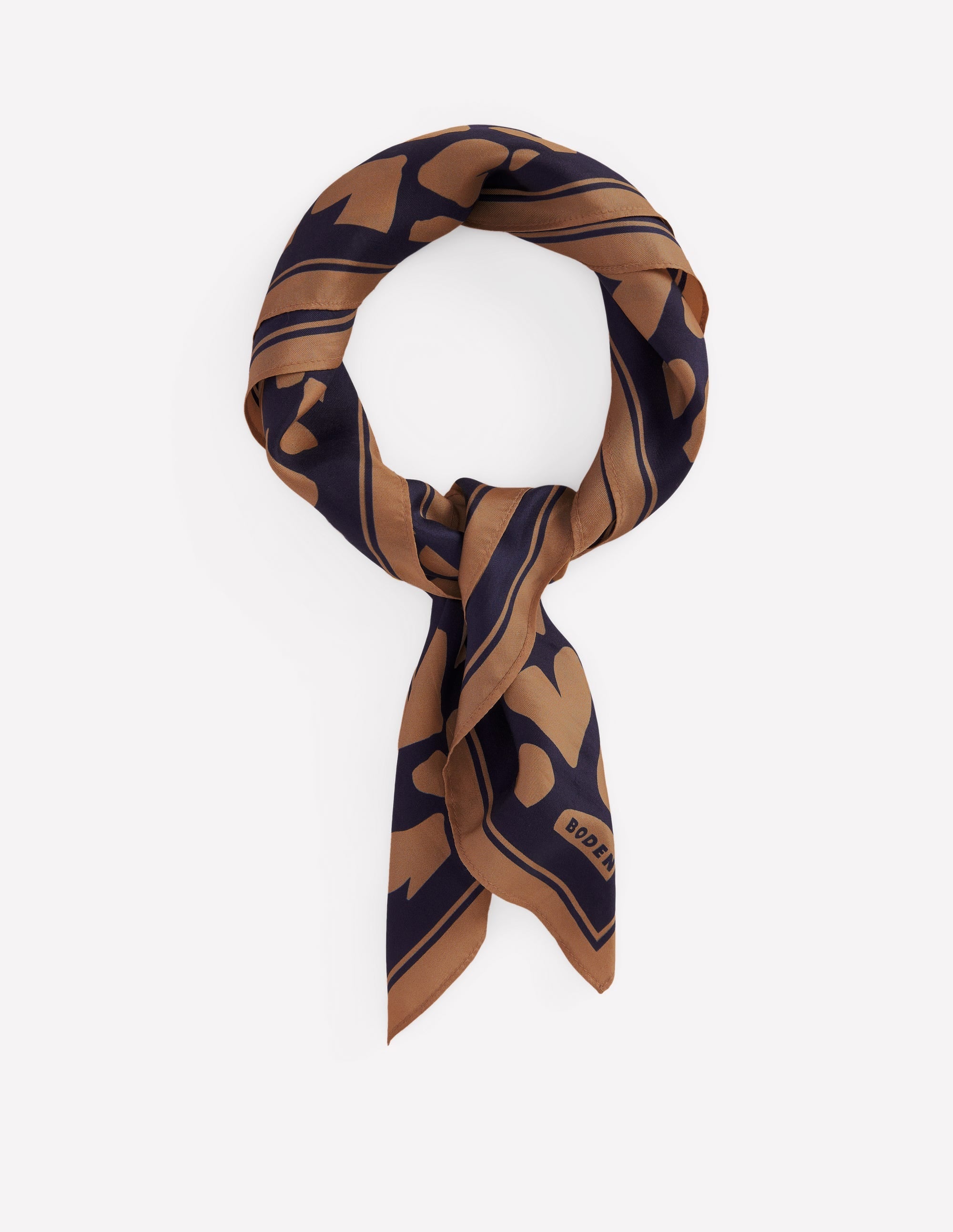 Elisabeth Silk Square Scarf-Heart Scatter