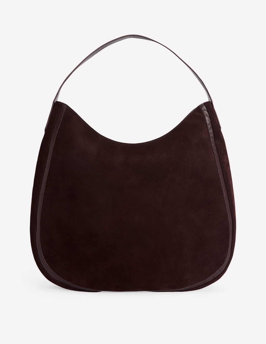 Suede Hobo Bag-Bitter Chocolate