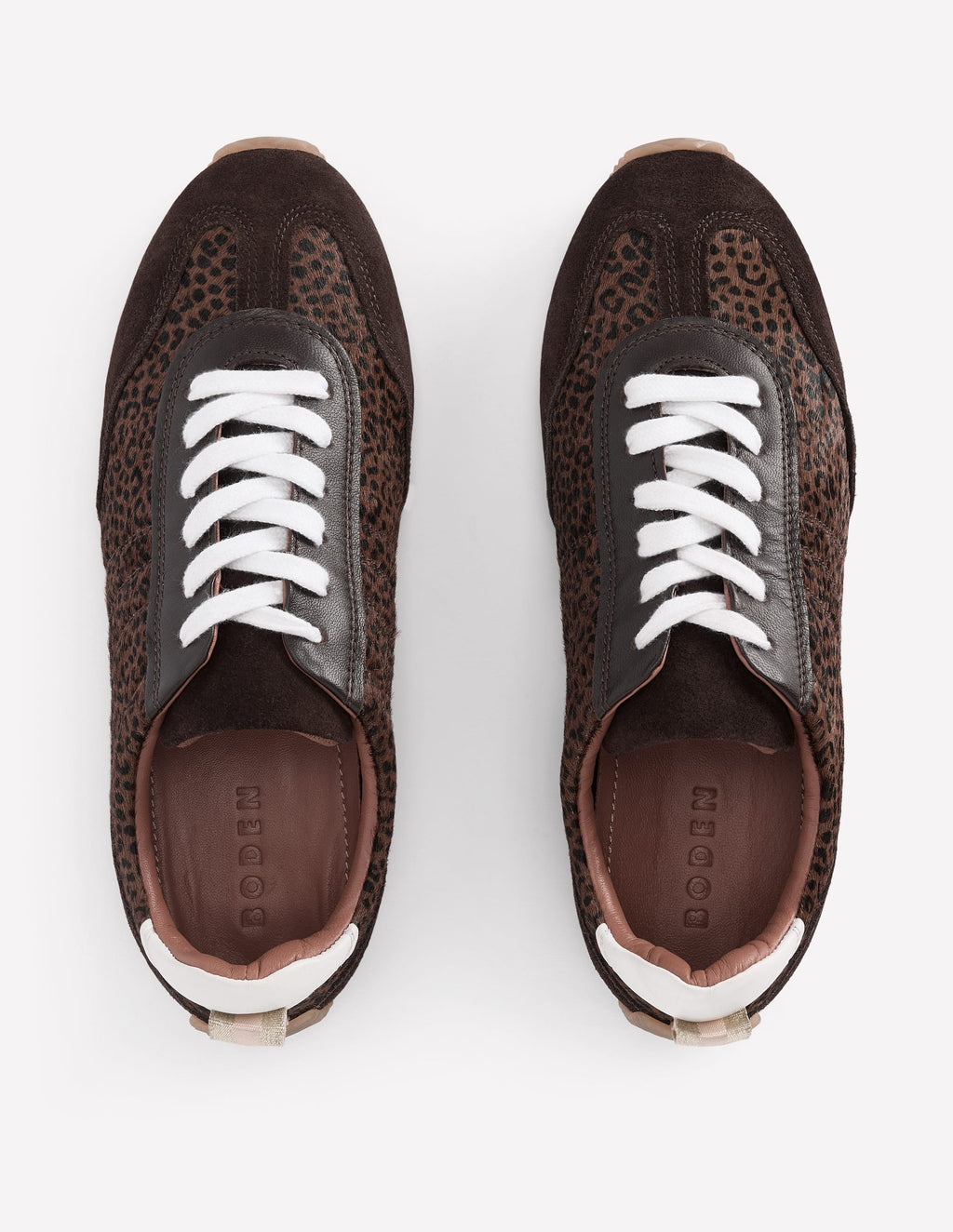 Delphine Slim Sole Trainers-Leopard