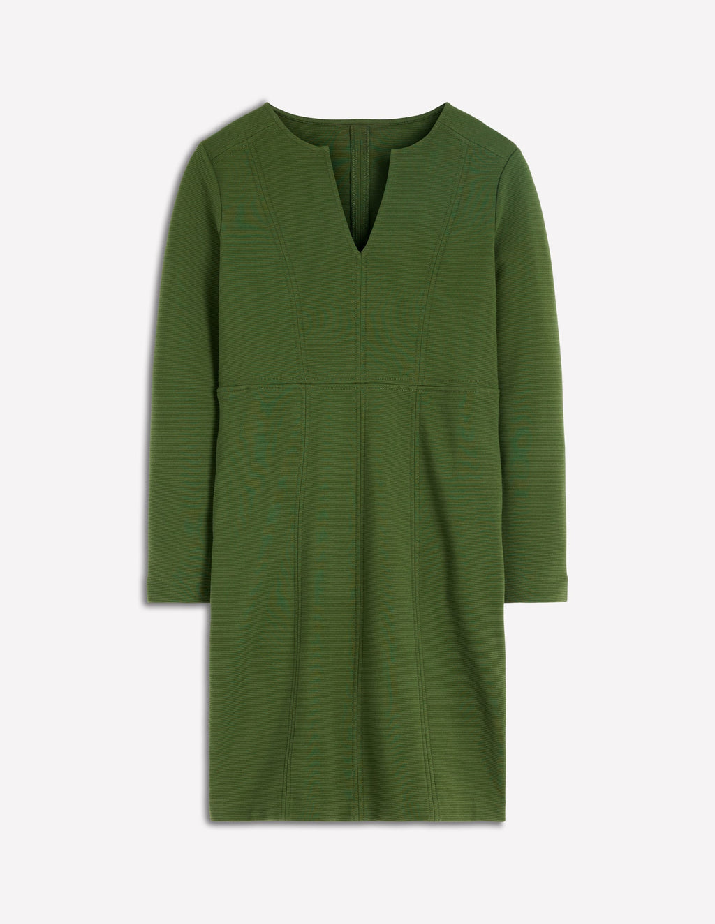 Colette Ottoman Shift Dress-Green Fir