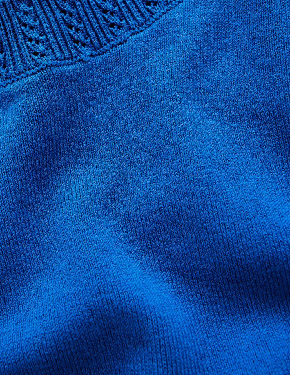 Emilia Cotton Crew Sweater-Kingfisher Blue