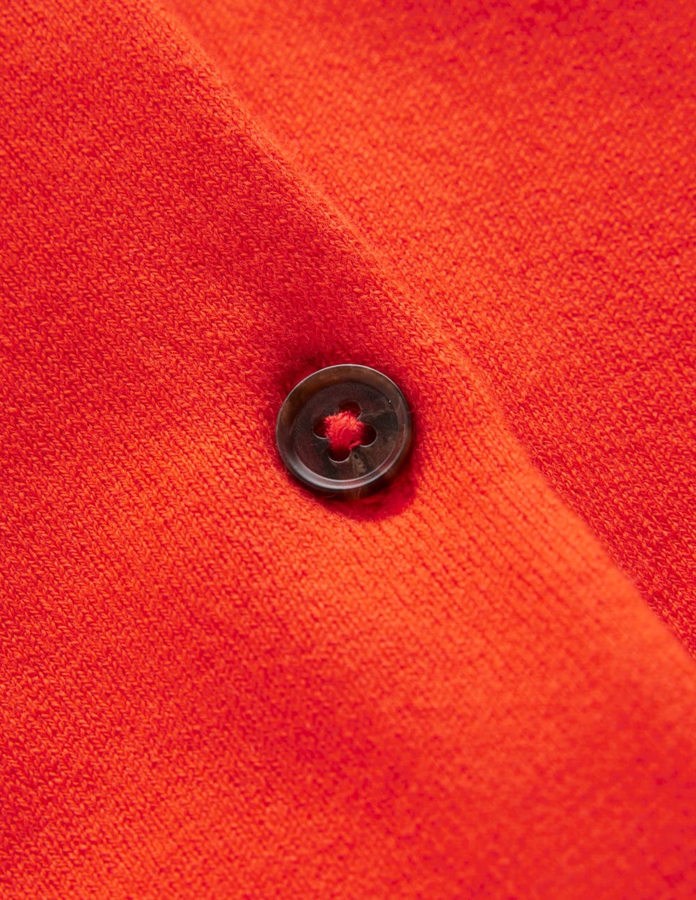 Emilia Cotton Cropped Cardigan-Sunset Orange