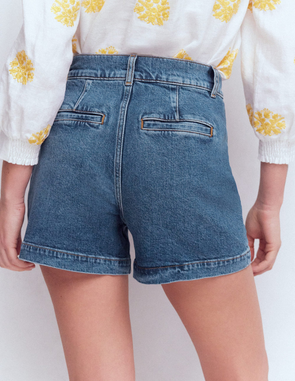 Primrose Denim Shorts-Mid Vintage