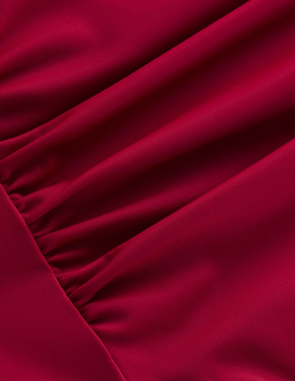 Kythira Ruched Bikini Bottoms-Merida Red