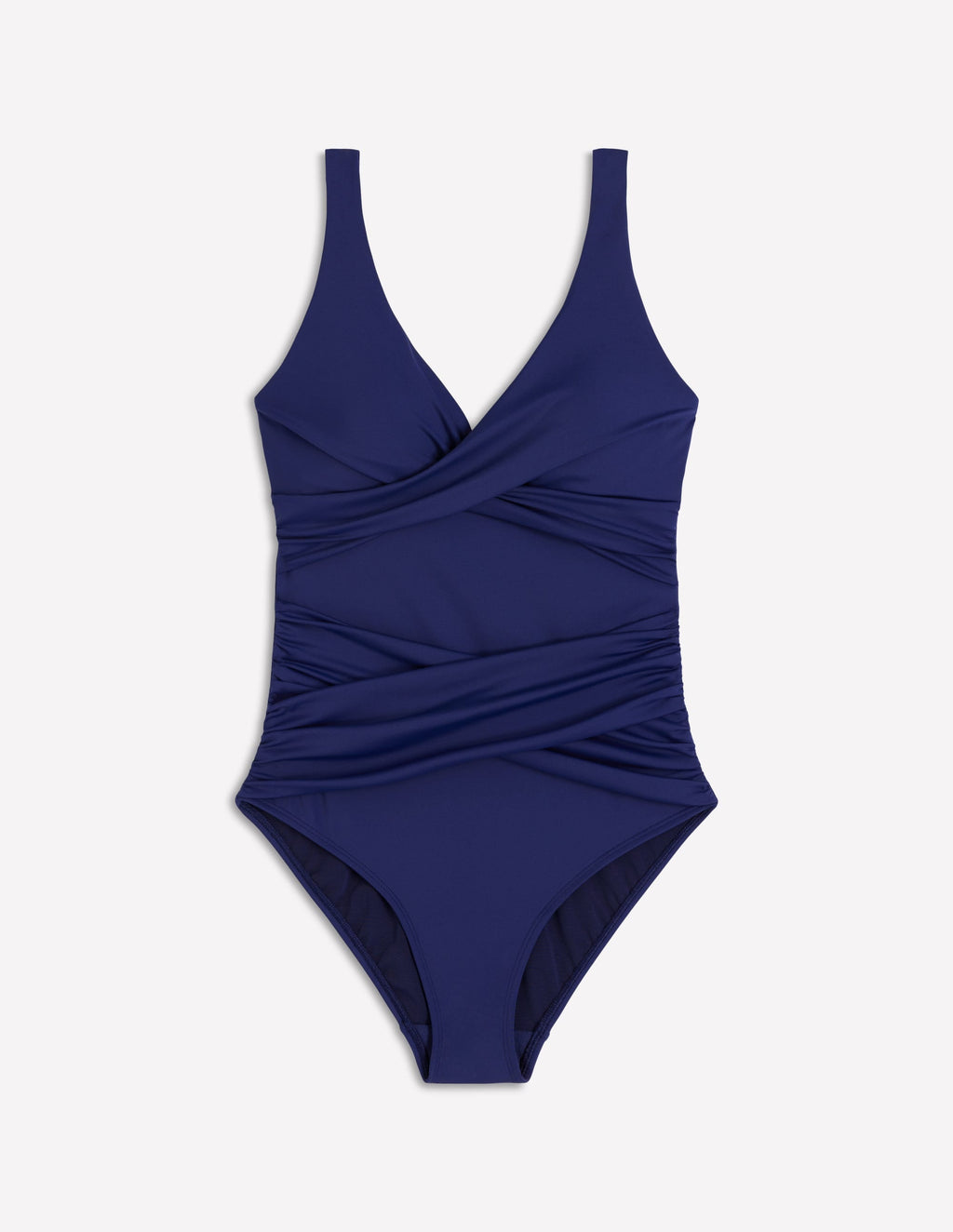 Cannes Cross Wrap Swimsuit-Navy