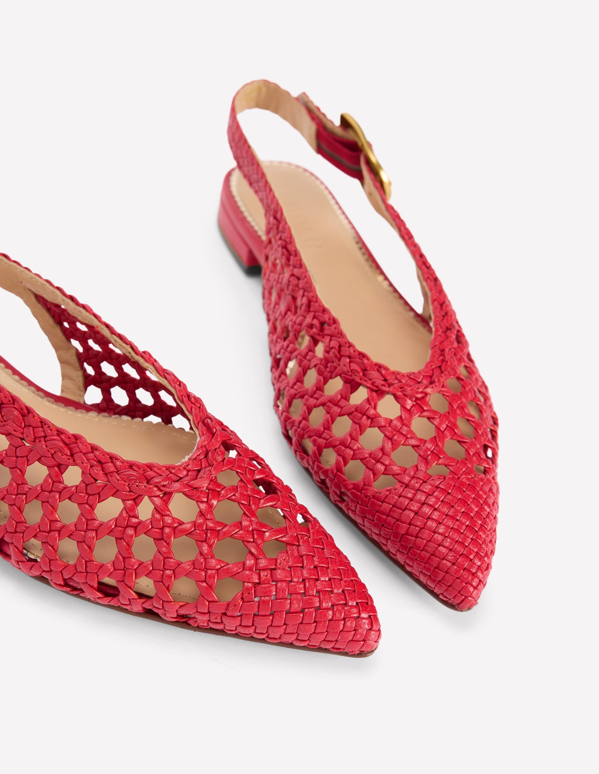 High Cut Flat Point-Red Weave