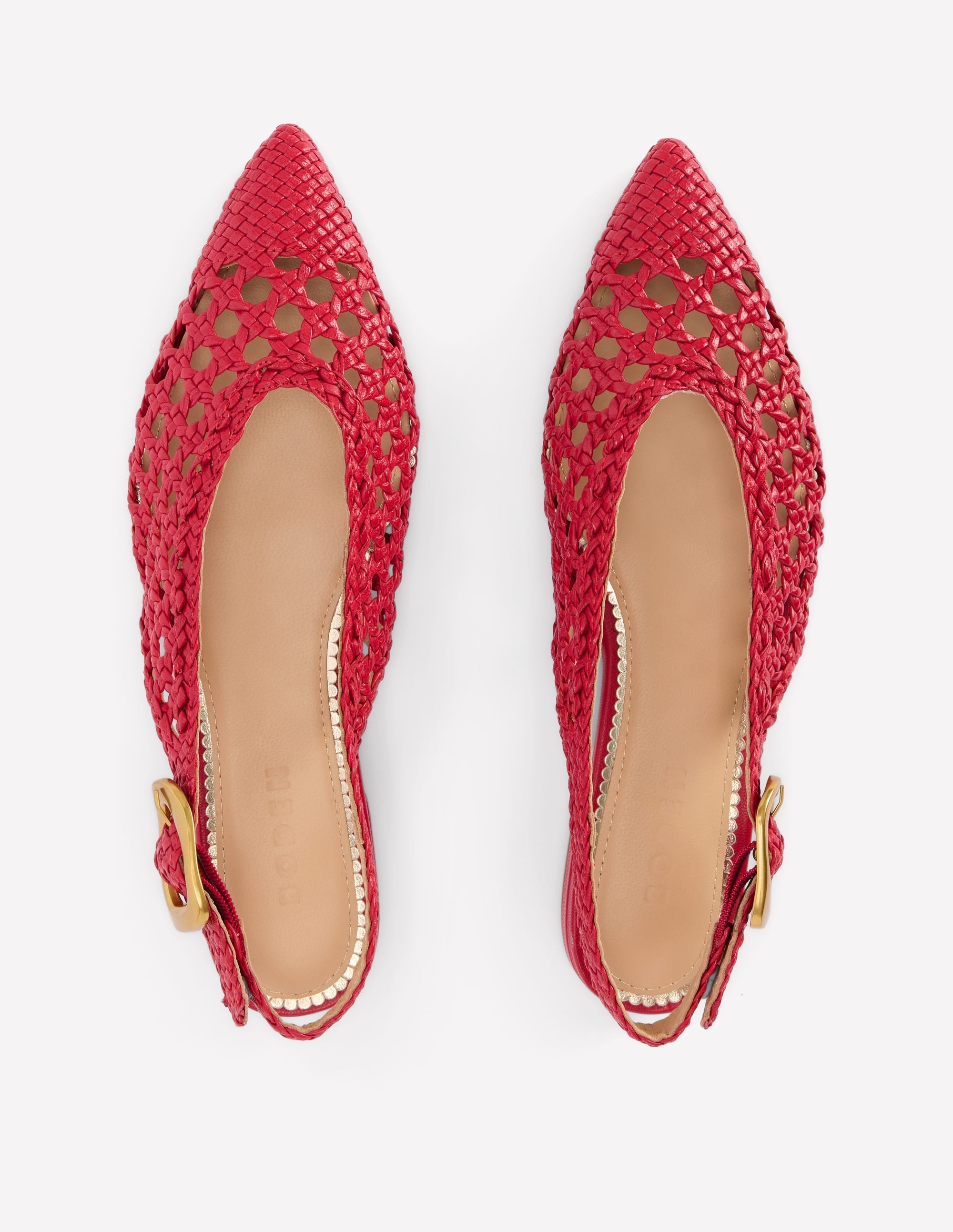 High Cut Flat Point-Red Weave