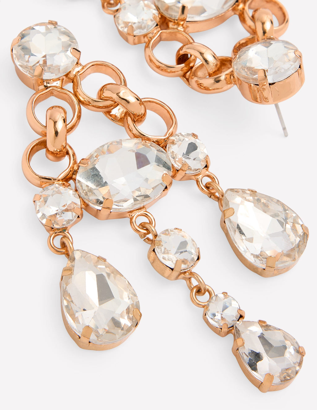 Mega Jewel Earrings-Clear