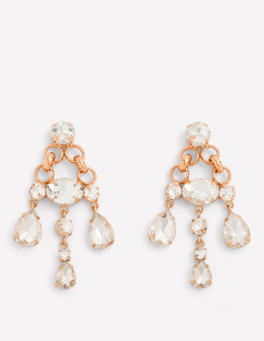 Mega Jewel Earrings-Clear