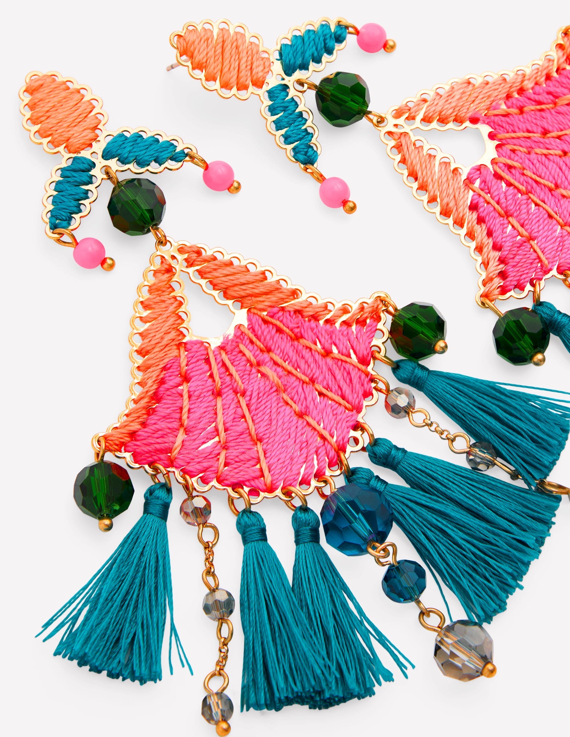 Mega Motif Earrings-Multi