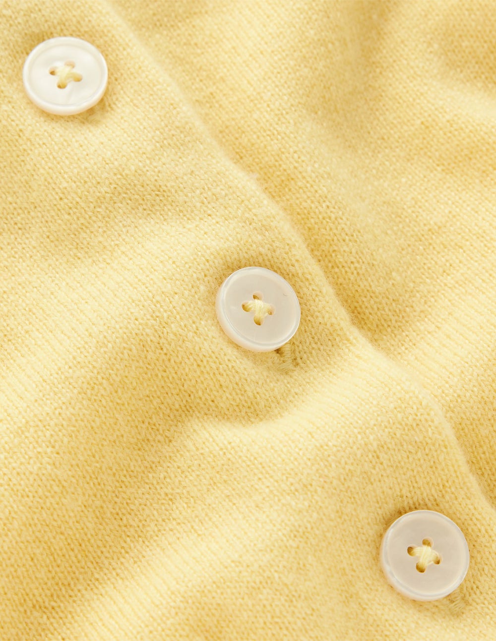 Cropped Cashmere Cardigan-Sandstone Yellow