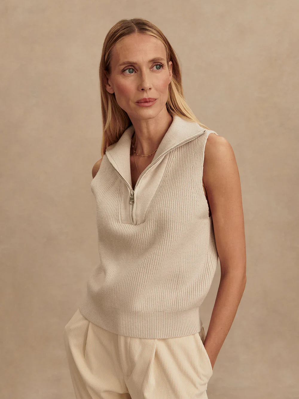 Amina Half Zip Knit
