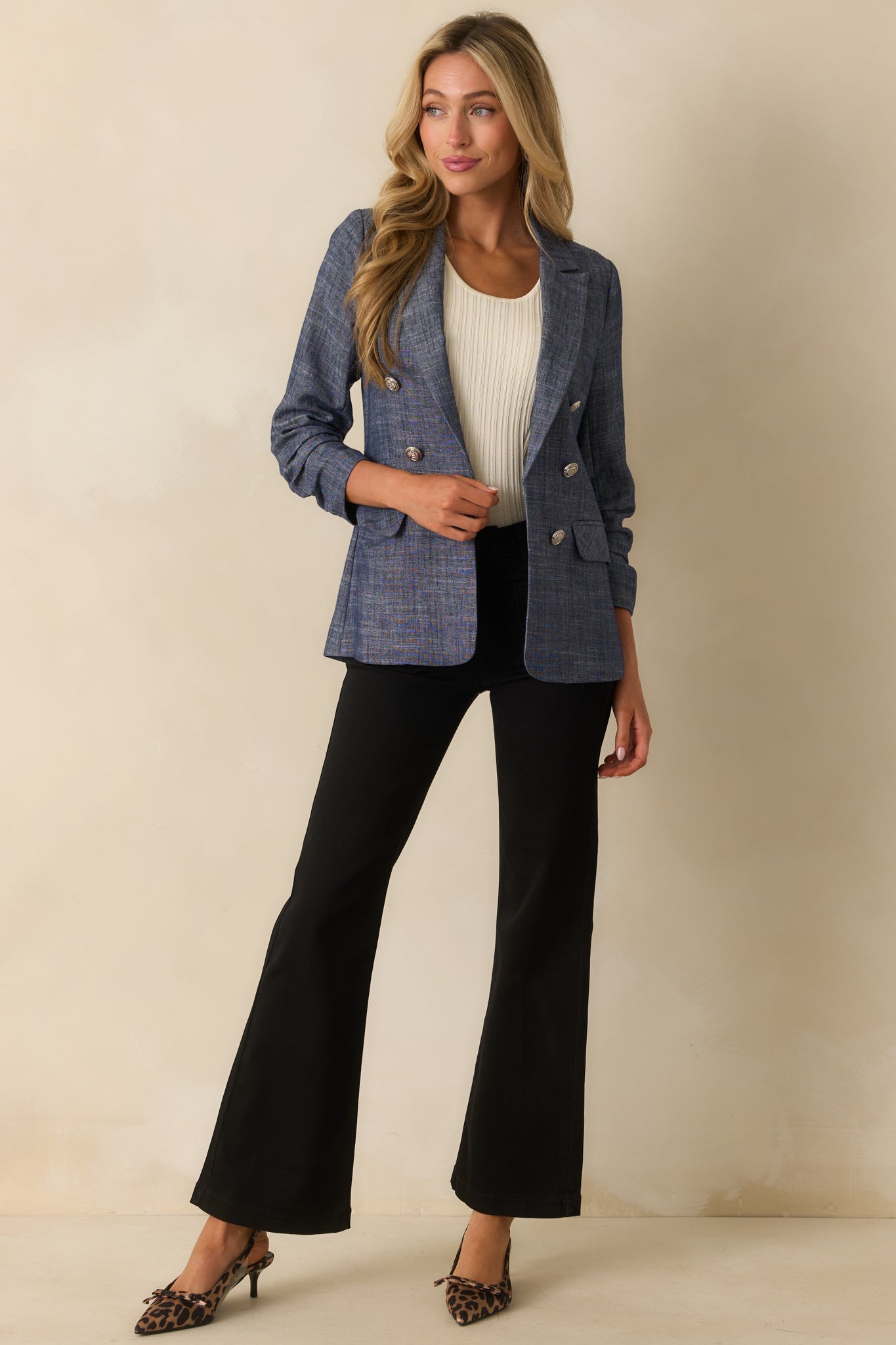 Never Let You Down Black Cotton High Waisted Flare Jeans