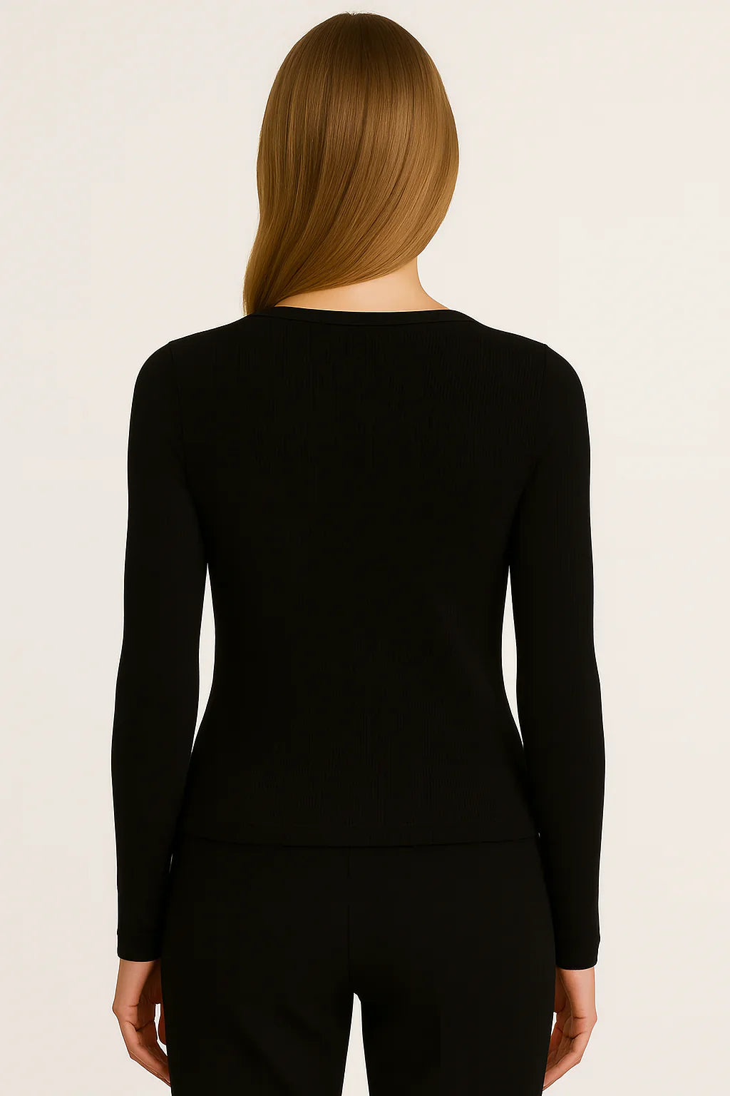 Alie U-Neck Rib Longsleeve
