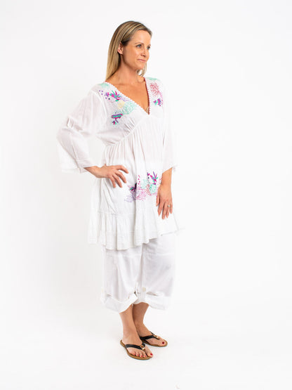 Hand Embroidered Soft Cotton Top