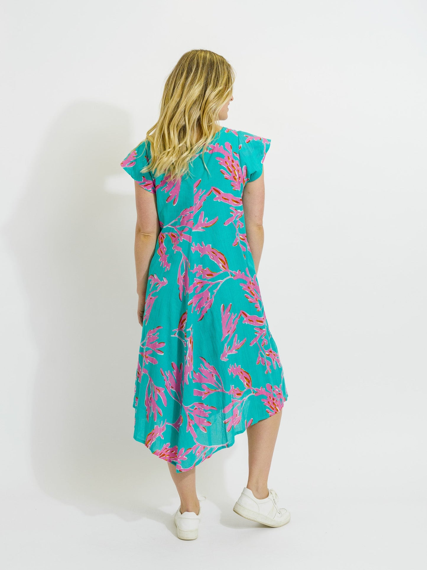 Maheno Dress in Pink Coral