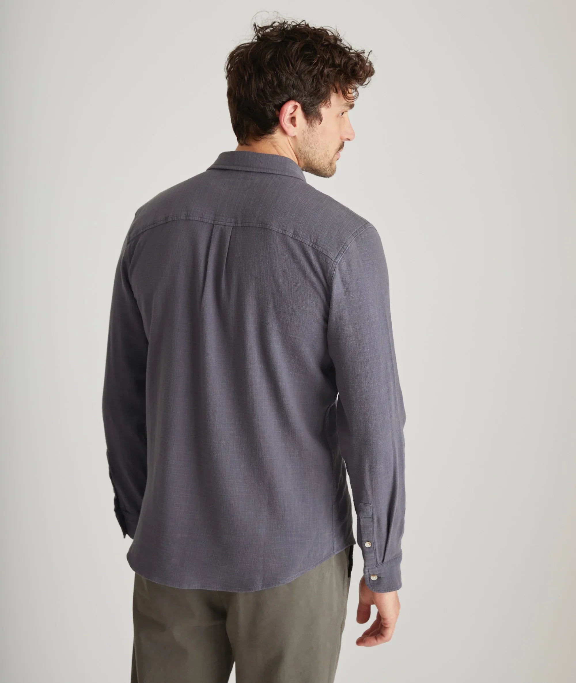 Marine Layer Classic Stretch Selvage Long Sleeve Shirt