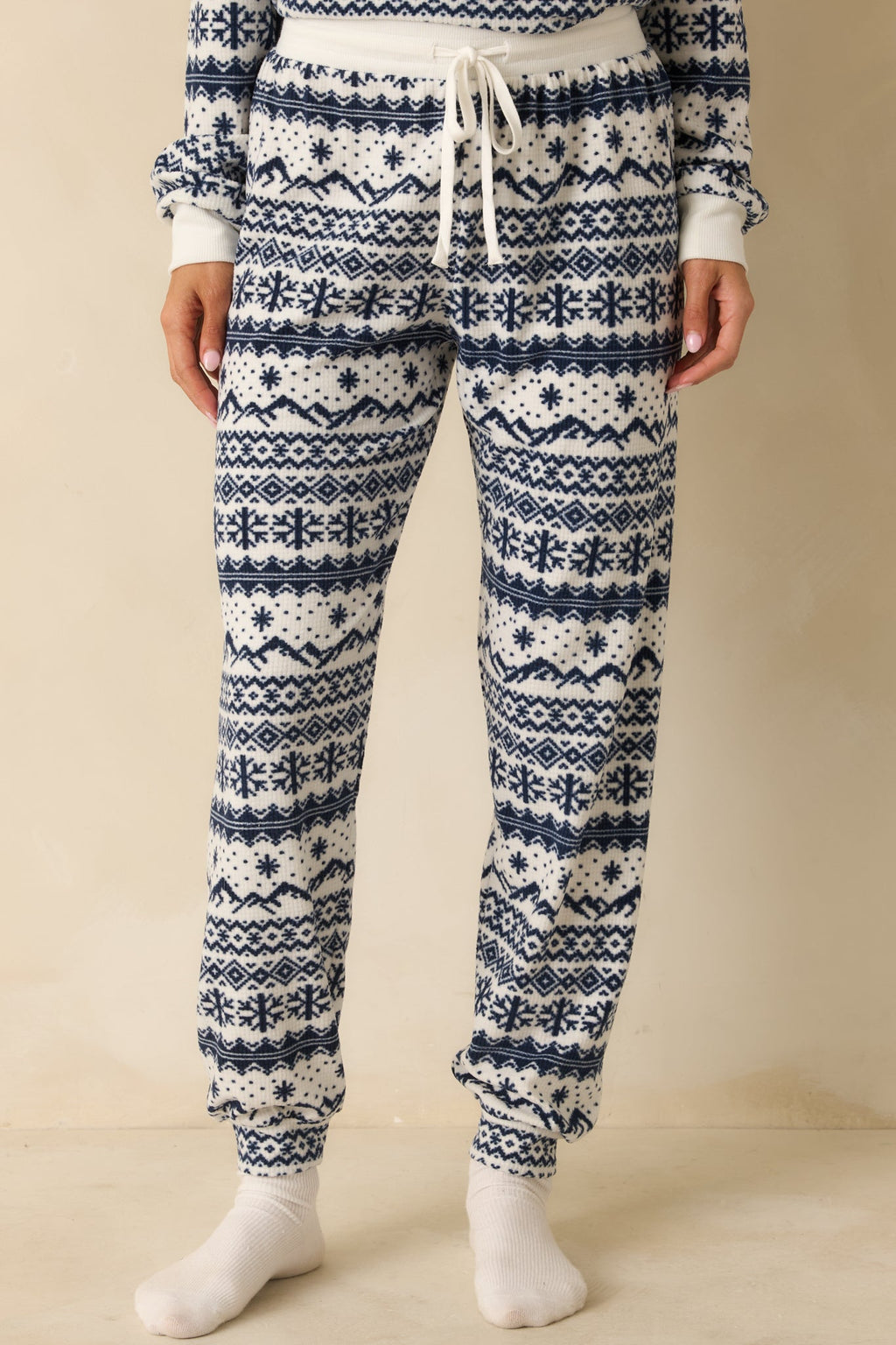 Z Supply Vanilla Ice Twilight Fairisle Jogger Pajama Pants