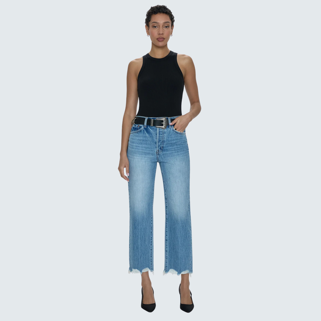 PISTOLA Cassie Super High Rise Straight Crop Women's Jean