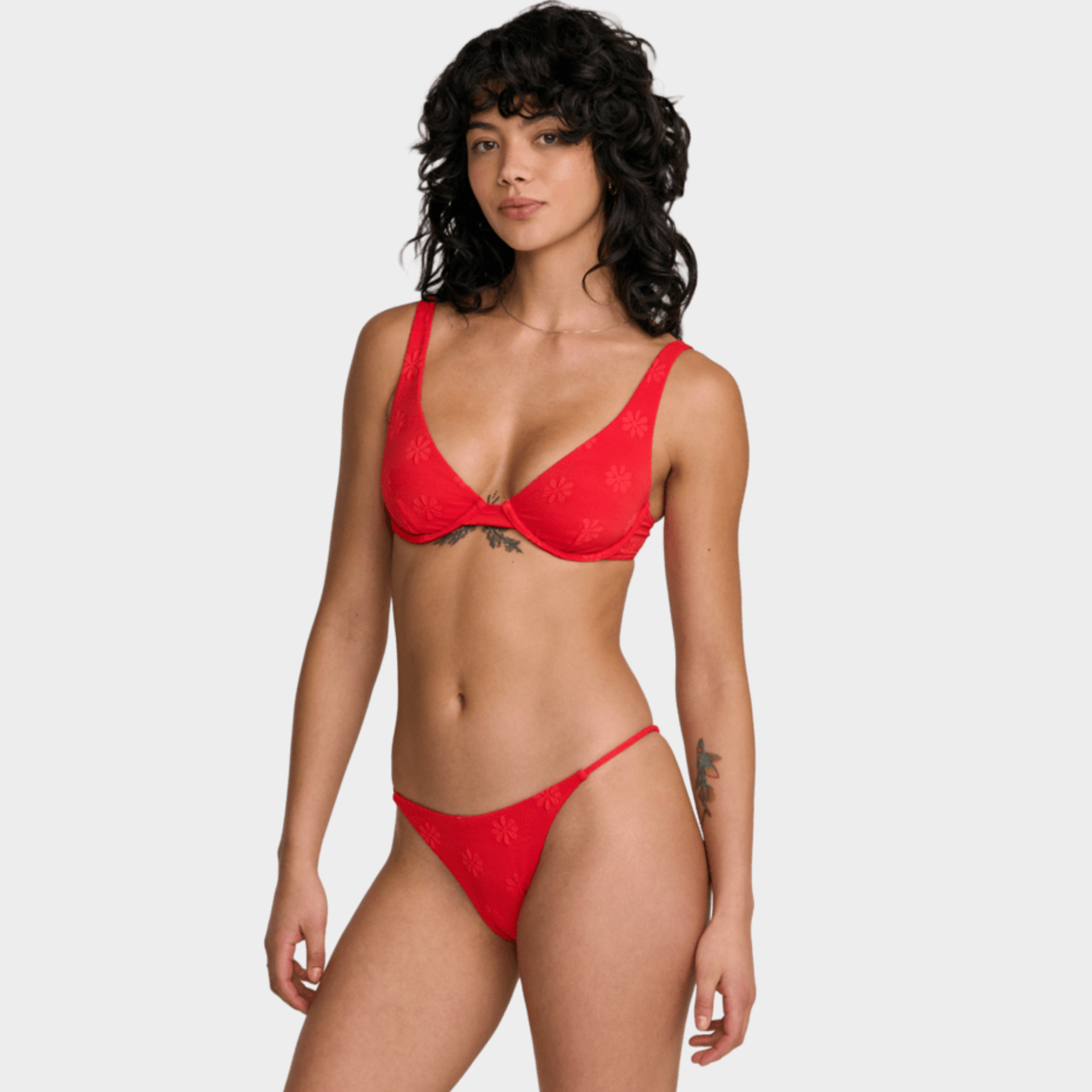 RVCA Daisies Medium French Bikini Bottoms