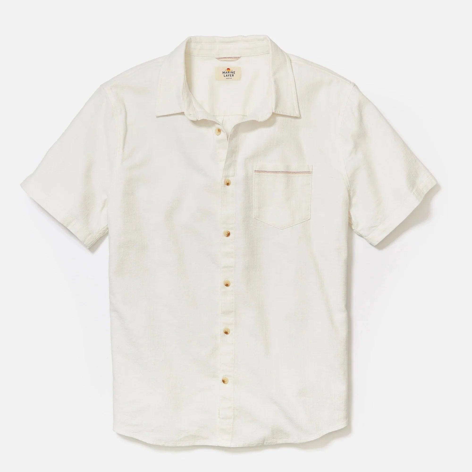 Marine Layer Classic Stretch Selvage Short Sleeve Shirt