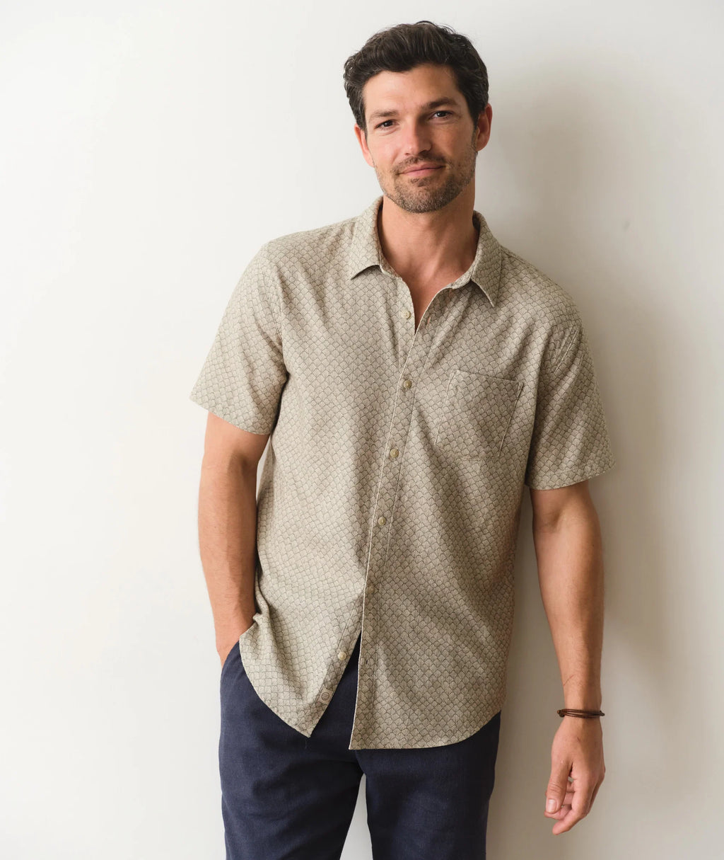 Marine Layer Classic Stretch Selvage Short Sleeve Shirt