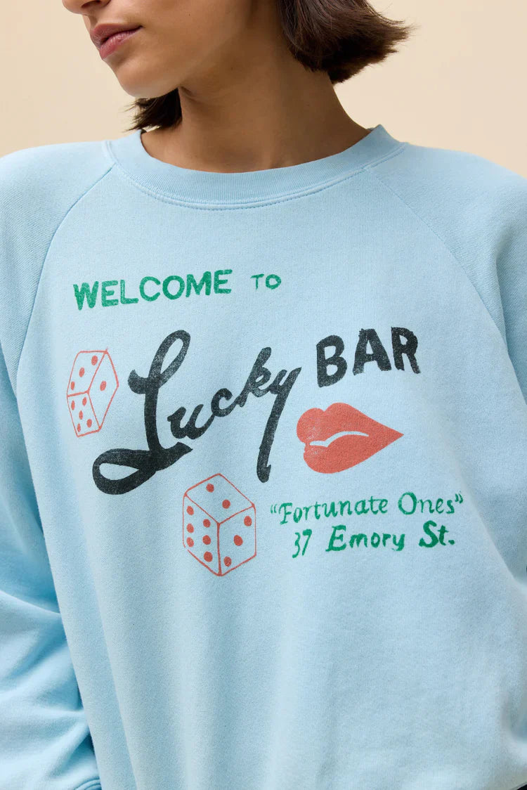 Lucky Bar Shrunken Raglan Sweatshirt