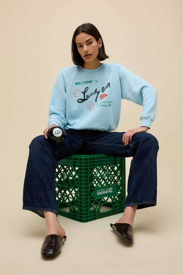 Lucky Bar Shrunken Raglan Sweatshirt